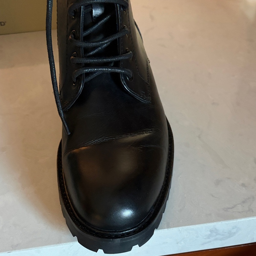 Joseph Abboud Black Leather Men's Boots - Picture 5 of 7